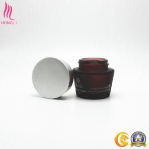 20ml Purple Red Glass Eye Care Cream Packaging