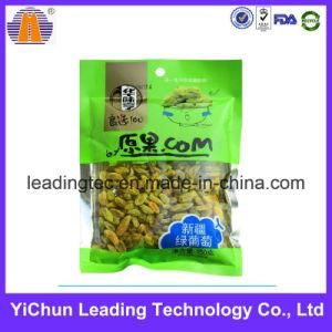 Raisin Packaging Food Windowed Three Side Sealed Plastic Bag