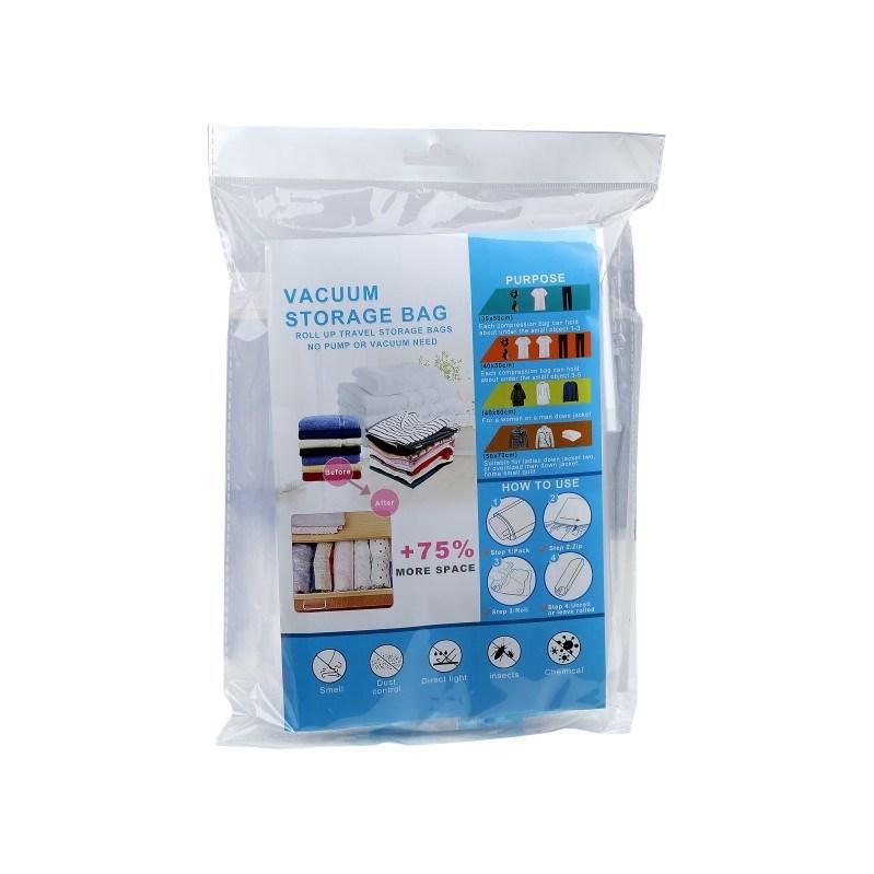 Space Saver Saving Roll up Travel Vacuum Compressed Bag