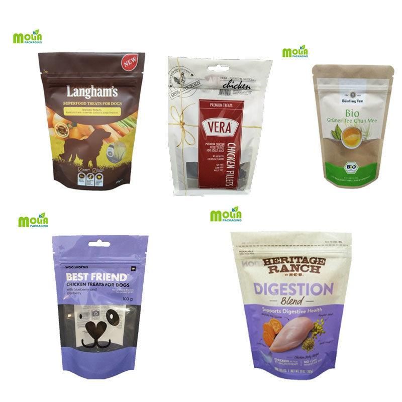 Recycling Wholesale Customised Food Packaging Flexible Stand up Pouch with Zipper