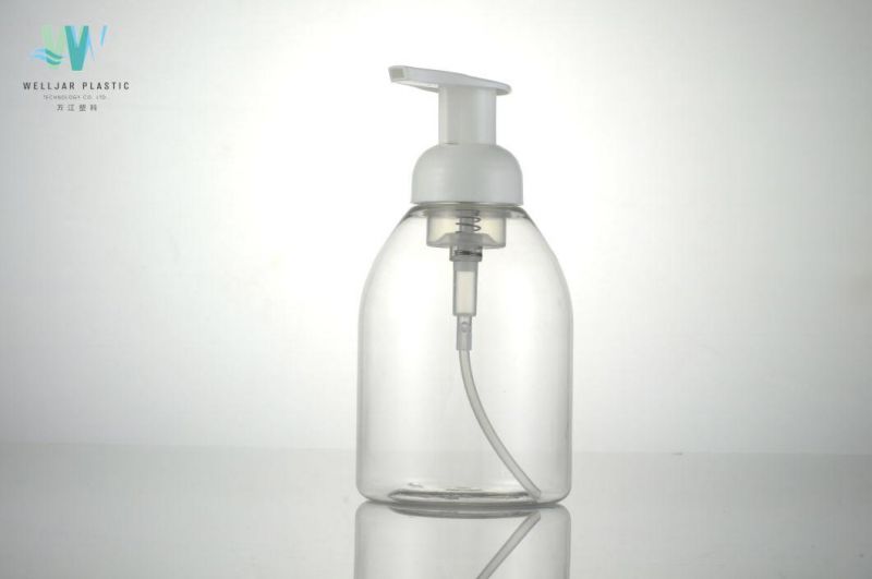 Hot Sale 400ml Screen Printing Plastic Round Bottle for Lotion