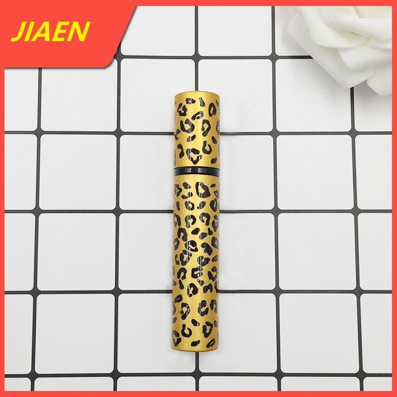 China Wholesale Empty Leopard Print 8ml Flint Glass Bottle Round Shape Refillable Perfume Bottle with Spray Atomizer