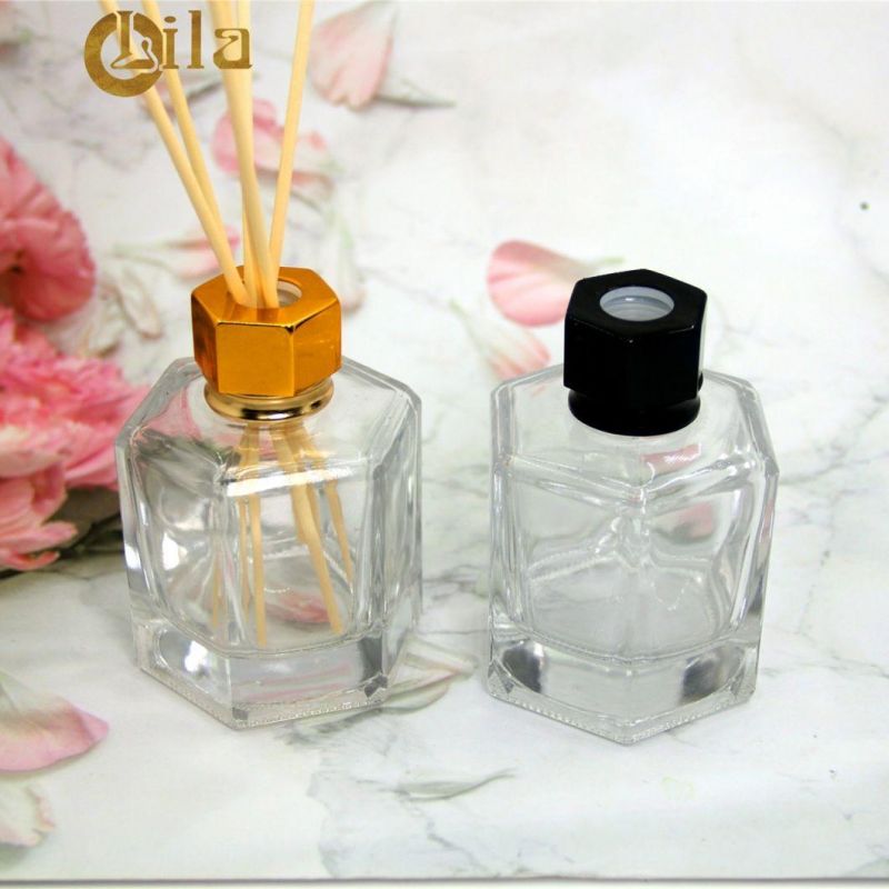 Reed Bottles Cosmetic Perfume Fragrance Diffuser Glass Bottle with Cap Inner Plug