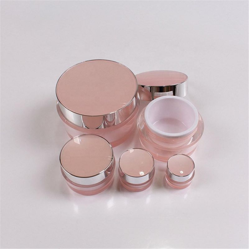 Round Travel Cosmetic Acrylic Packaging Bottle