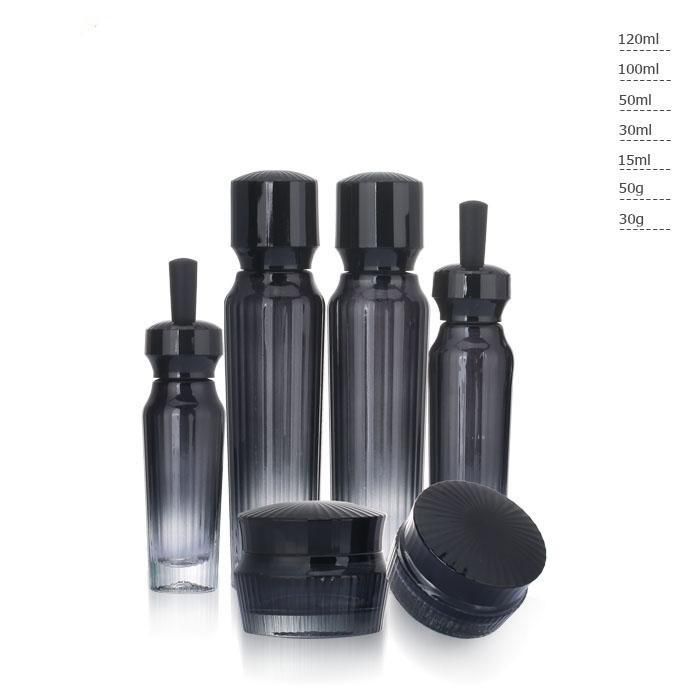 Ll28 Bottle Cream Cosmetic, Glass Travel Bottle and Jars with Electroplating Have Stock