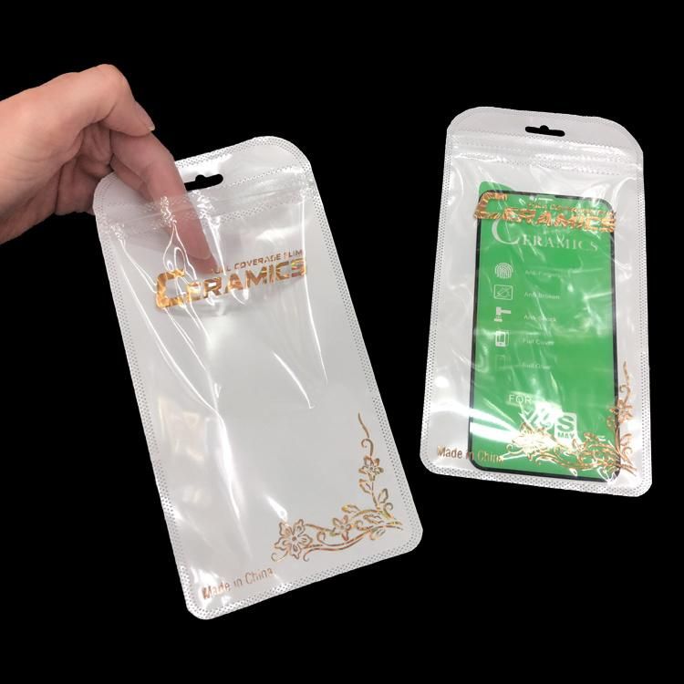 Mobile Phone Toughened Glass Membrane Packaging Zip Lock Bag