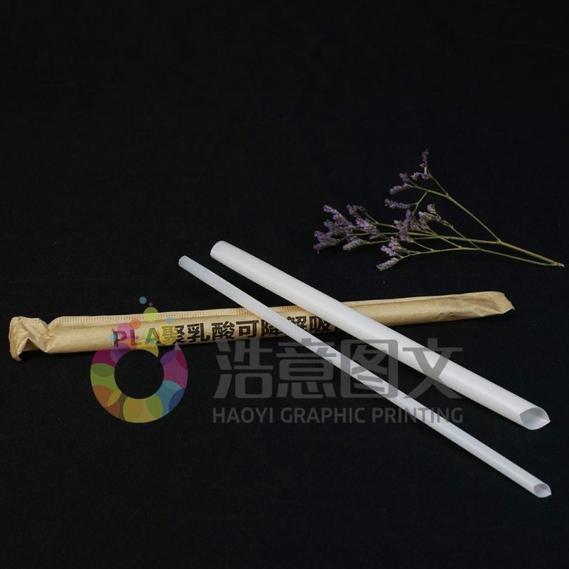 China Wholesale Disposable Milk Tea Straw Degradable Material Independent Packaging