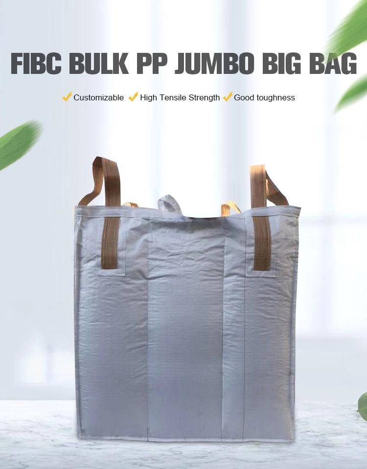 Construction Waste Polypropylene Yarn FIBC Bulk Bag Package with Perforation