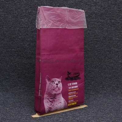 High Quality Plastic BOPP Laminated PP Woven Cat Dog Litter Packaging Bag with Your Own Printing