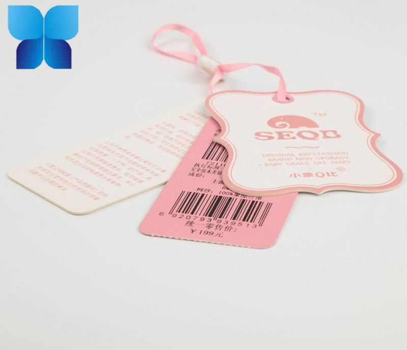 Garment Paper Hang Tag Printed Brand Logo Tag