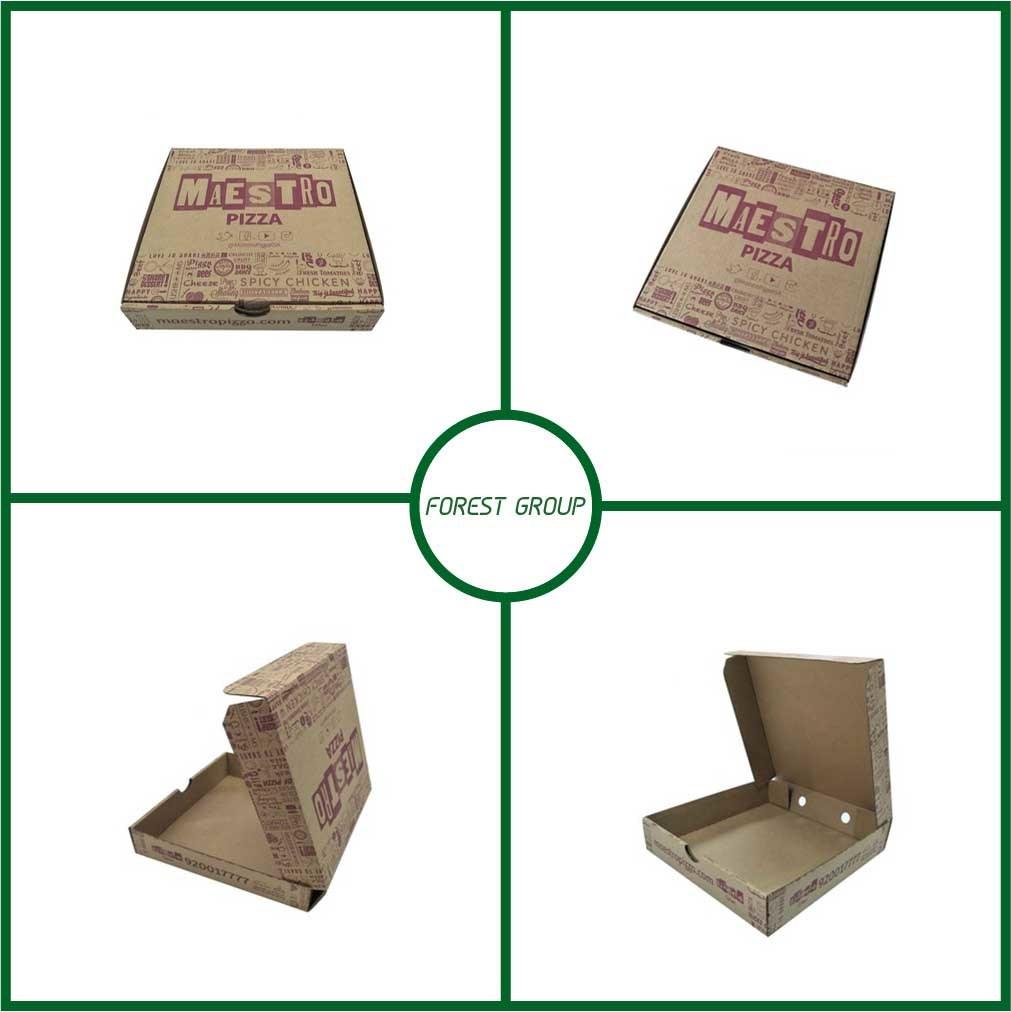 Offset Printing Brown Kraft Paper Box with E Flute Corrugated Box