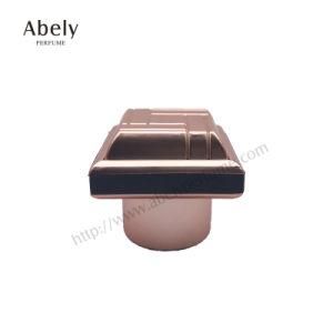 Custom Exquisite Glass Perfume Bottle for Rose Golden Color Plastic Lid