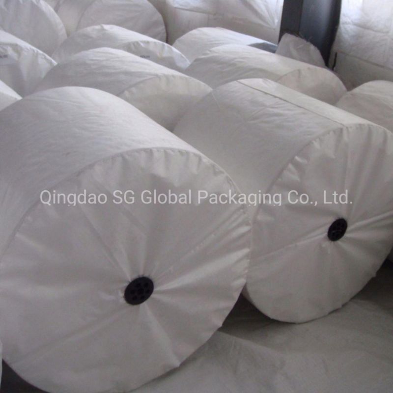 GRS SGS CE Approved Manufacturer 100% Virgin Polypropylene Laminated Coated Printed Waterproof Raffia Sacks Roll White Tubular PP Woven Fabric for Bags