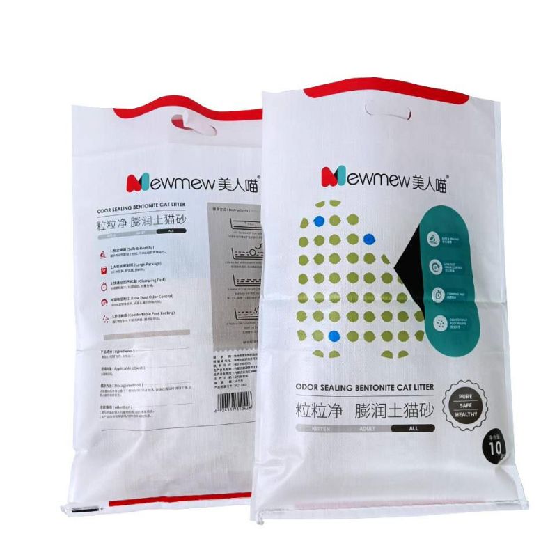 BOPP Laminated PP Woven Original Tofu Cats Litter Packing Bag