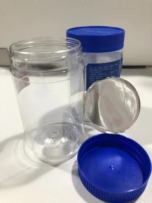 Free Sample Plastic Food Jar with Lid Wholesale Portable Camping Candy Cookies Nut Airtight Jar