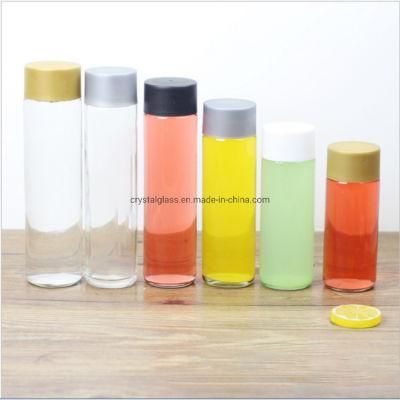 Customized Logo Glass Bottle for Water Drinking, Beverage, Juice