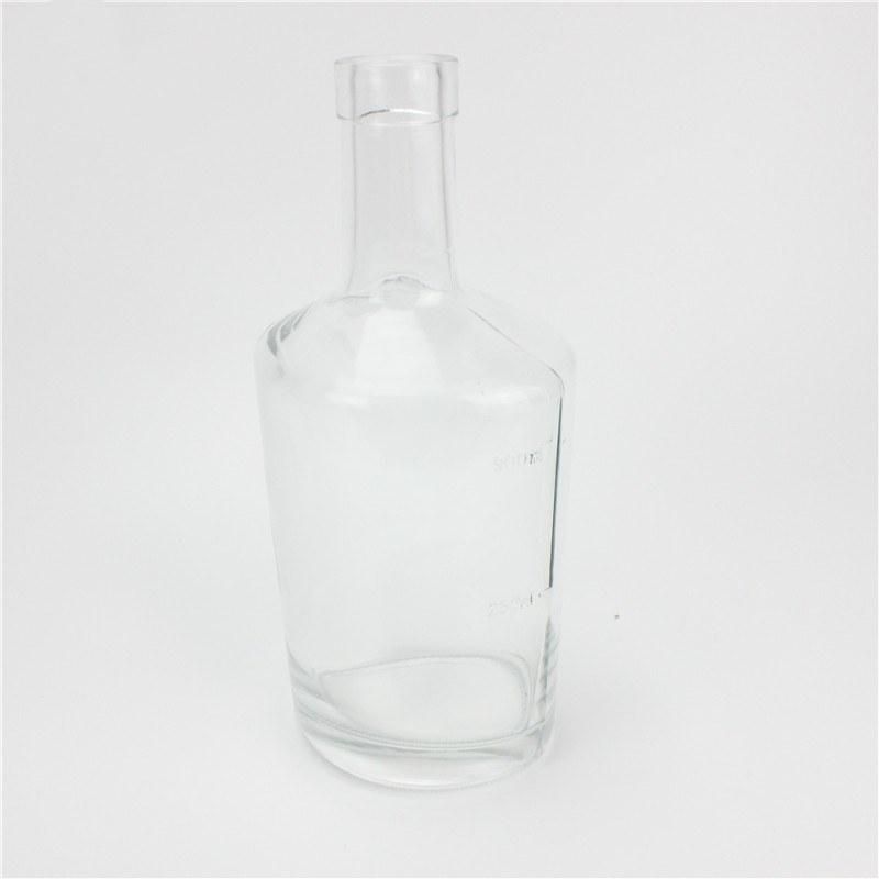 Whisky Empty Glass Bottle Support Customized Liquor Vodka Brandy Glass Bottle