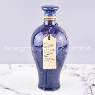 Wholesale Tequila Bottle Paint Colors Ceramic Alcohol Tequila Bottle