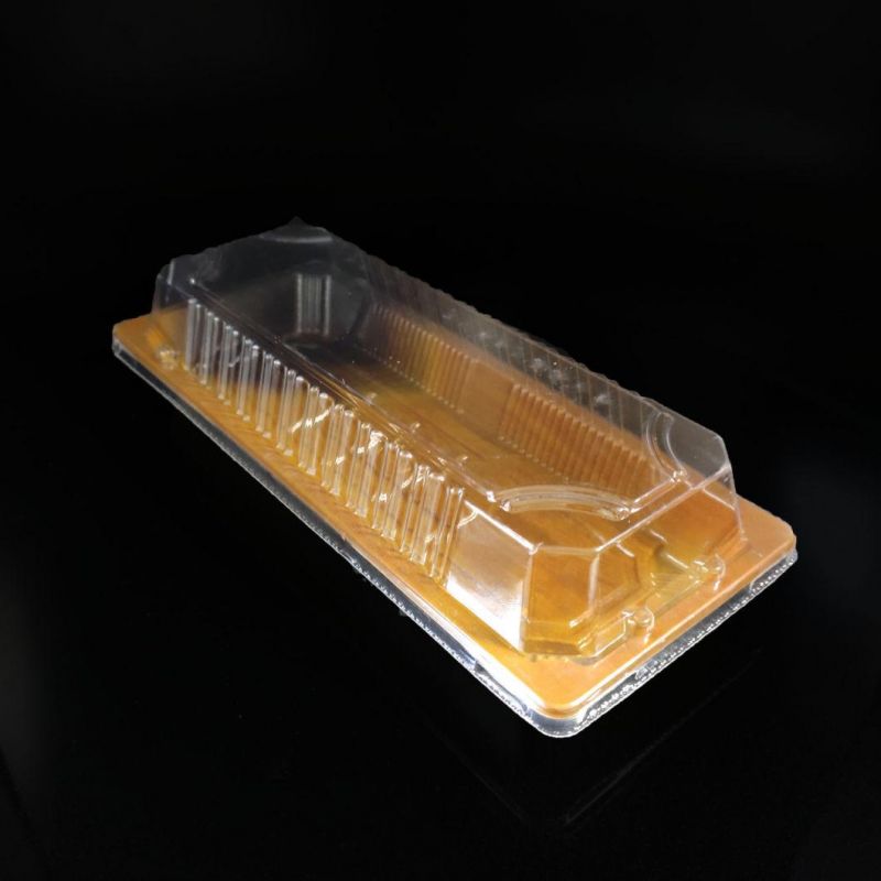 Manufacturer Sushi Foods Packaging Disposable Plastic Sushi/Bread/Cake/snack Container With Lid