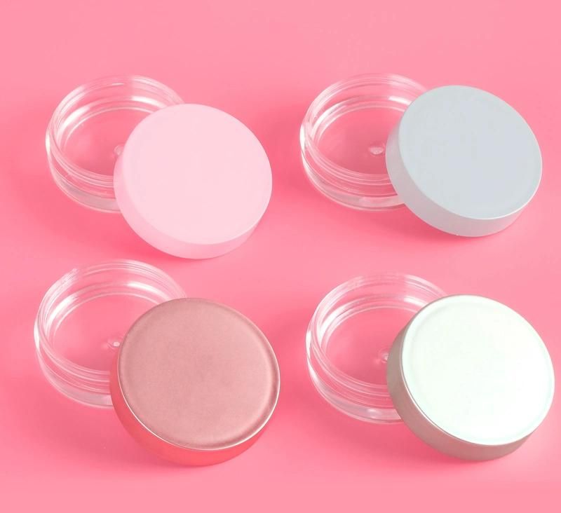 10g Beautiful Round Empty Plastic Container for Beauty Cosmetic Packaging