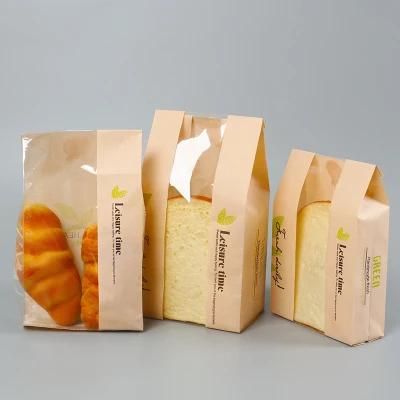 Bakery Box Bag Kraft Paper Bread Bag for Bakery