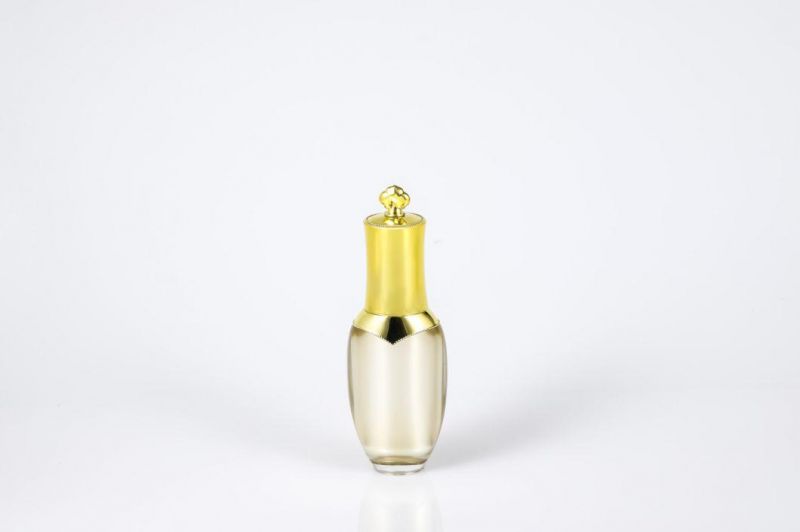 in Stock 20ml Gold Luxury Empty Acrylic Cream Bottle