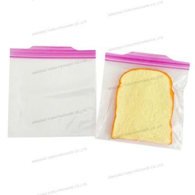 Eco Friendy Food Packaging Storage Poly Grip Seal Sandwich Zipper Bag