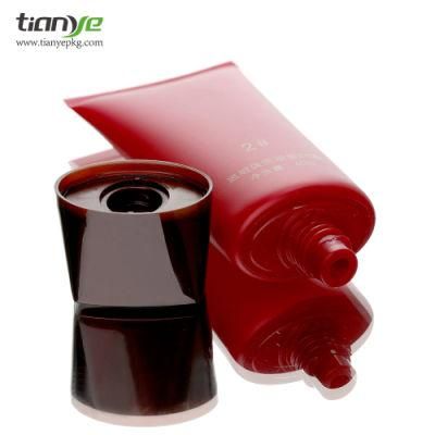 35 mm 60 Ml Oval Red Plastic Packaging Tube