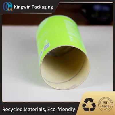 Paper Tube Plastic Lid Metal Lid Airtight Gift Box Powder Package Eco Friendly Packaging