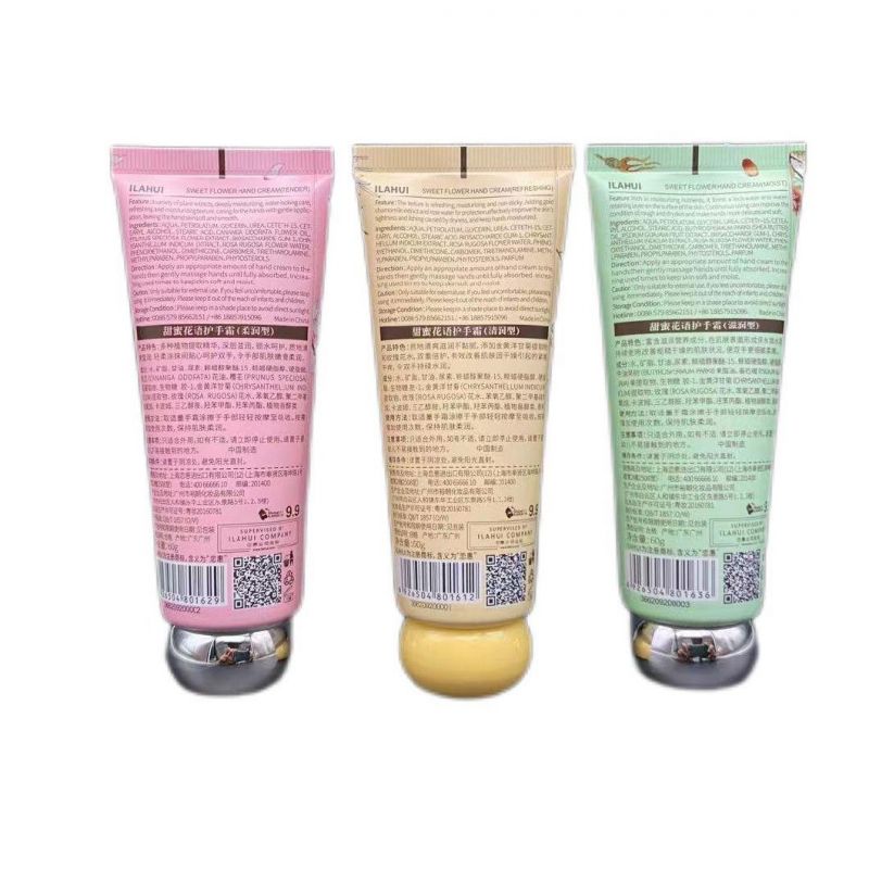 Cosmetic Plastic Hand Cream Tube, Essential Soft Green Plastic PE Abl Hand Cream Packaging Cosmetic Lotion Tub