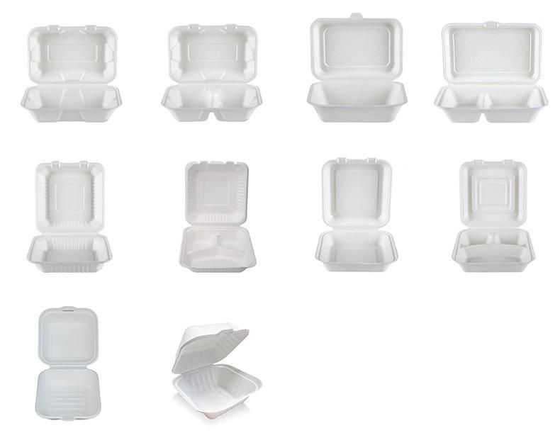 Compostable Biodegradable Disposable Eco Friendly Sugarcane Bagasse Food Container