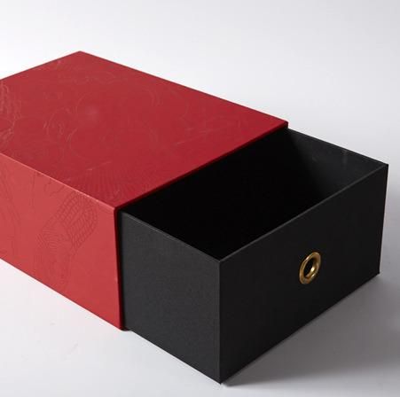 Printed Cardboard Compact Powder Packaging Folded Magnetic Shoe Box