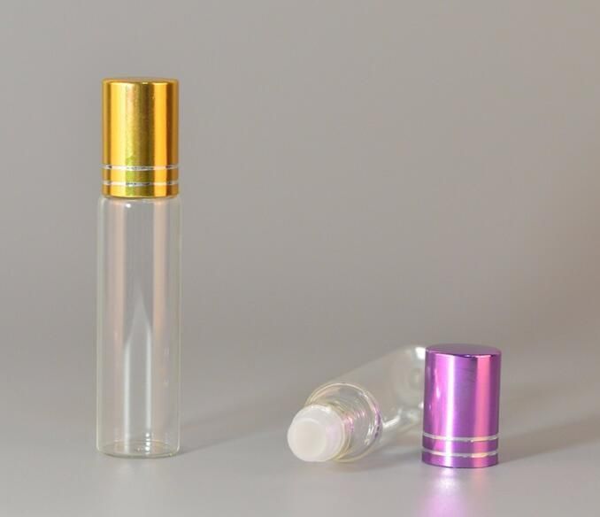 Deodorant Roll on Glass Bottle with Aluminum Cap for Perfume