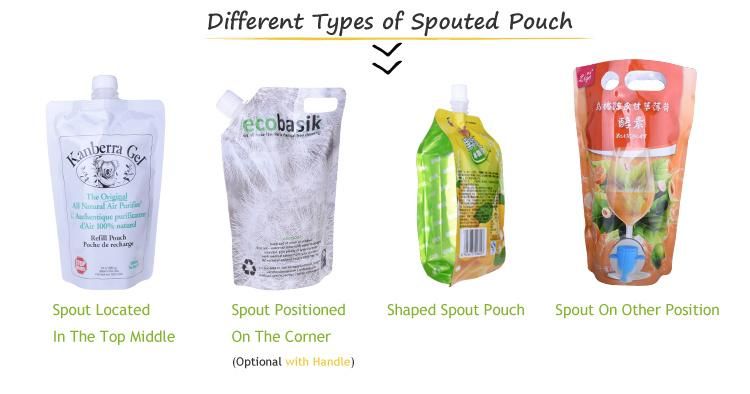 Custom Printed Doypack Stand up Pouch with Spout Wholesale in China