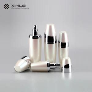 White Acrylic 30ml Bottle Lotion Cosmetic with Customized Color