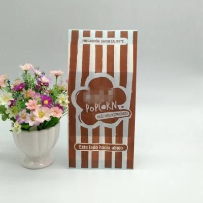 High Quantity Kraft Microwave Popcorn Paper Box Bag Factory