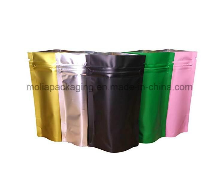 Reusable Packaging Bags with Zipper Stand-up Side Gusset Flat Bottom Closure Sample Packets Pouch Self Zip Lock Flat Wraps Doypack with Factory Price