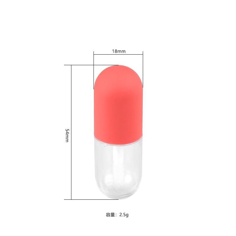 Manufacturer Popular Unique Thick Cosmetic Bottle Round Lip Gloss Case for Makeup Packaging