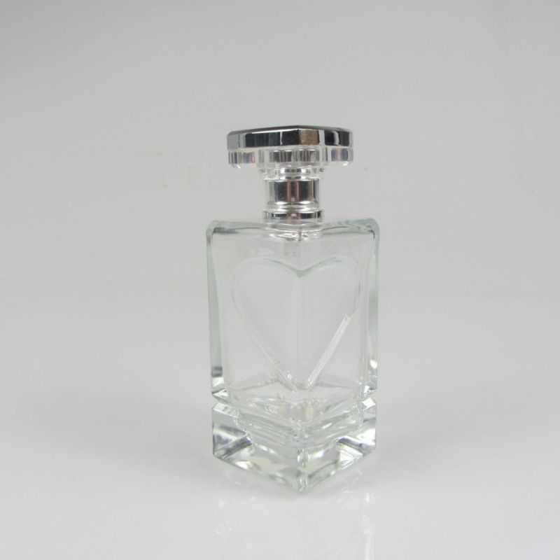 Design Recyclable Cosmetic Perfume Clear Glass Bottles