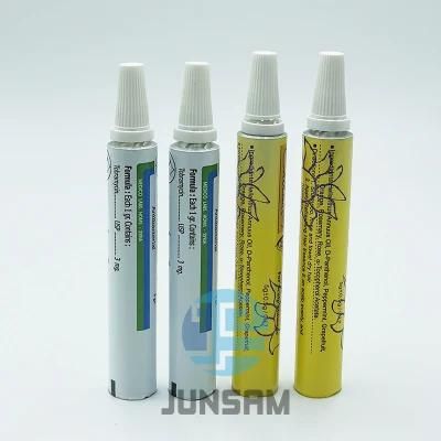 Eye Pharmacy Ointment Long Nozzle Open Orifice Soft Aluminum Tubes