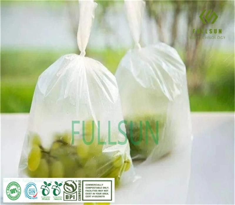 Biodegradable Food Packaging Bag Supermarket Rollbag TUV Custom Shopping Compostable Plastic Bags