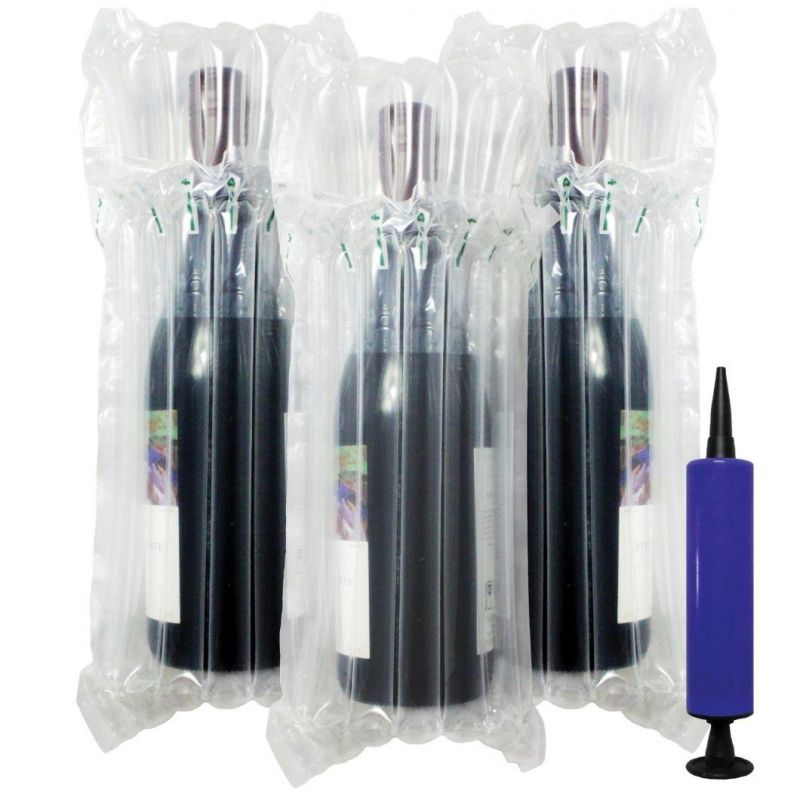 Factory Price Manufacturer Supplier Plastic Bubble Protector Packaging Wine Bottle Air Bag with Cheap Prices