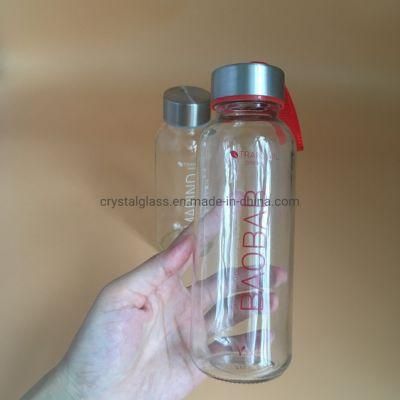 500ml Frosted Glass Drinking Mineral Water Bottle 750ml Drinking Glass Bottle