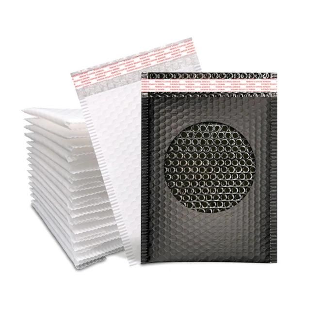 Poly Bubble Mailers Padded Envelopes Shipping Bags with Waterproof and Self Seal Strip Black