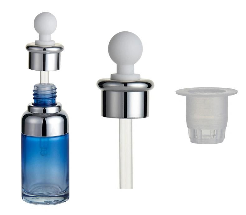 30ml Cosmetic Serum Glass Dropper Bottle with Bottom-Holder