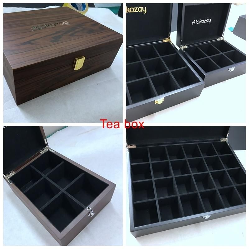 Factory Supply Small Wooden Ring Box Pendant Box Customized High Quality Wood Lacquer Presentation Box