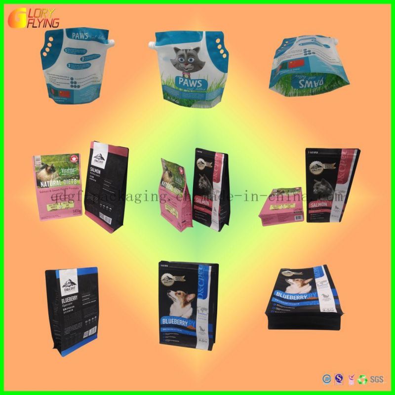 Pets Food Packaging/Stand up Zipper Pouch/Square-Bottom Plastic Bag/Printing Packing Bags.