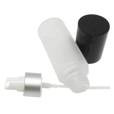 Black Pump Cap Cosmetic Matte Bottle for Skin Care