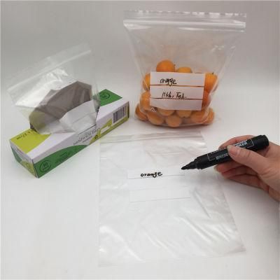 Hot Sale Food Storage Packaging Single Zipper Sandwich Bag LDPE PE Plastic Custom Ziplock Freezer Bags