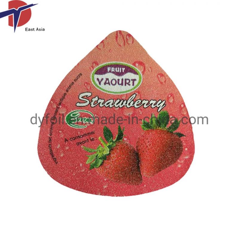 Embossed Aluminum Plastic Cup Foil Lids for Yogurt Cup Sealing